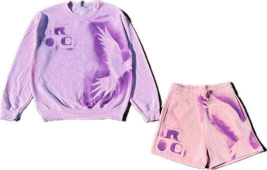 Women’s light pink fleece set